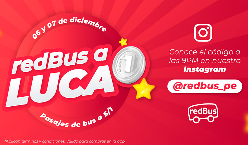 ¡RedBus regresa con ofertas increíbles! Viaja a cualquier destino en Perú por solo un sol