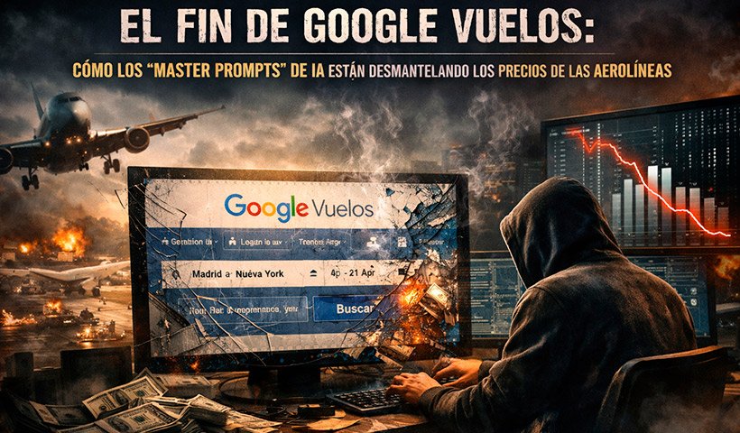 El fin de Google Vuelos: Cómo los "Master Prompts" de IA están desmantelando los precios de las Aerolíneas